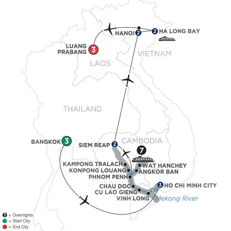 Ultimate Southeast Asia & The Majestic Mekong with Luang Prabang – Northbound