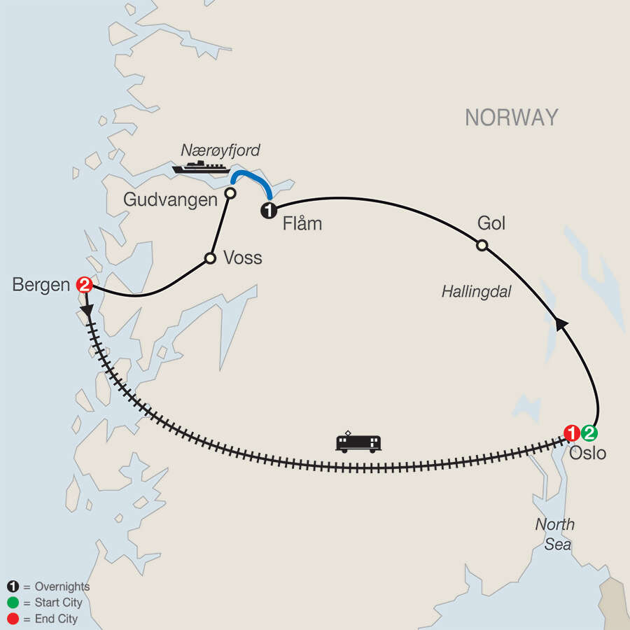 Norwegian Fjords Escape with Return to Oslo