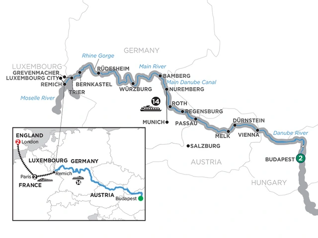 Jewels of Central Europe with 2 Nights Paris & 2 Nights London – Westbound