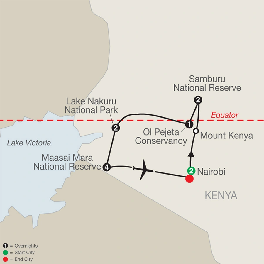 Kenya: A Classic Safari with Nairobi & Stay in Maasai Mara