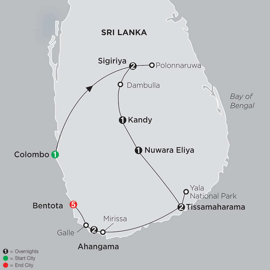 Grand Tour of Sri Lanka with Bentota