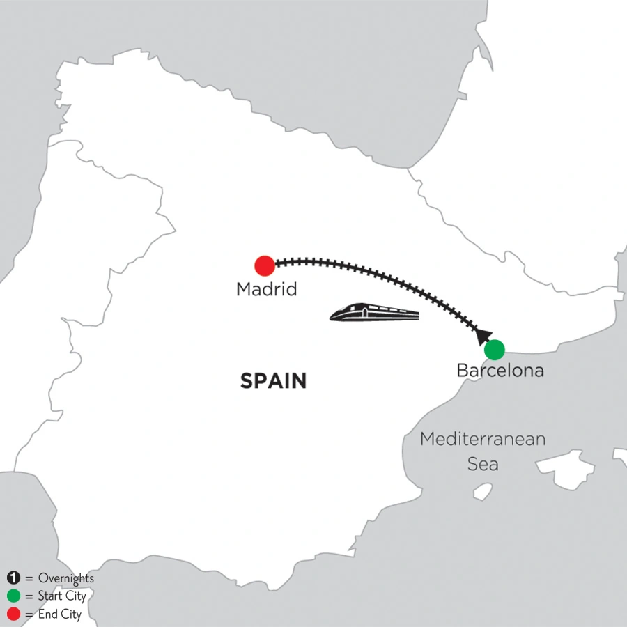 3 Nights Barcelona & 4 Nights Madrid