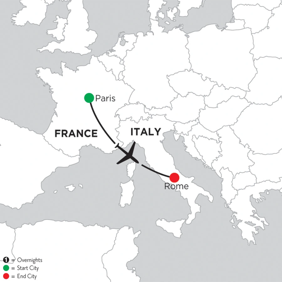 5 Nights Paris & 2 Nights Rome