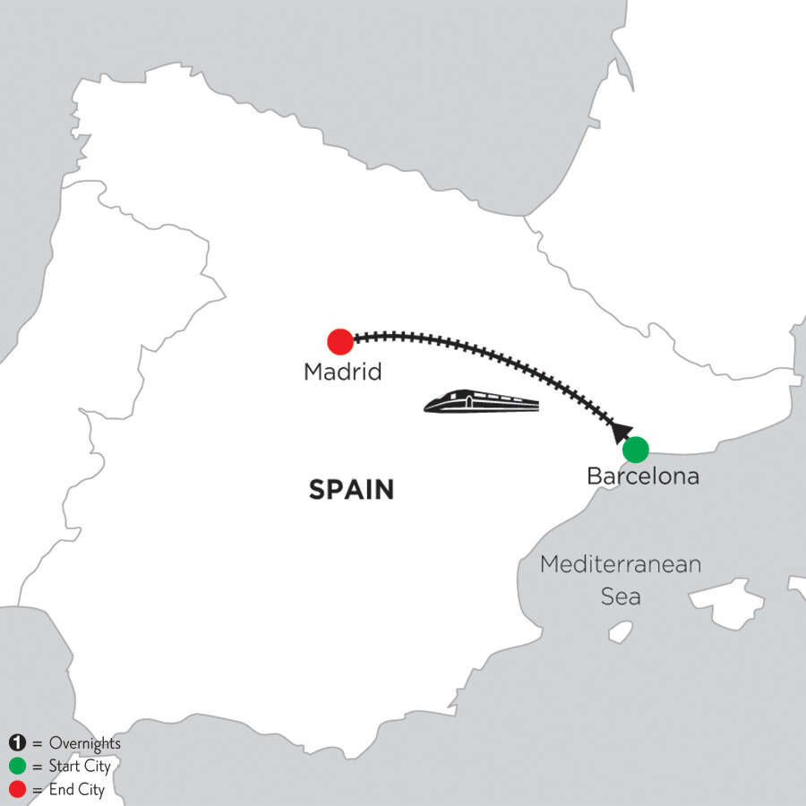 2 Nights Barcelona & 3 Nights Madrid