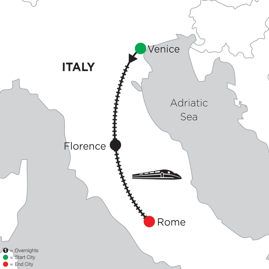 5 Nights Venice, 2 Nights Florence & 5 Nights Rome