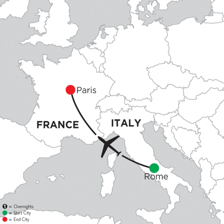 2 Nights Rome & 4 Nights Paris