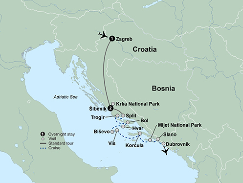 Croatia & Its Islands Small Ship Cruising on the Adriatic Coast