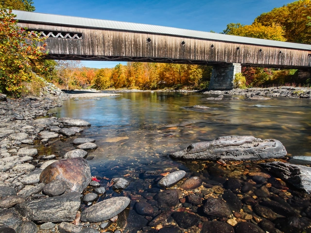 Autumn in Vermont featuring Lake Champlain and the Adirondacks
