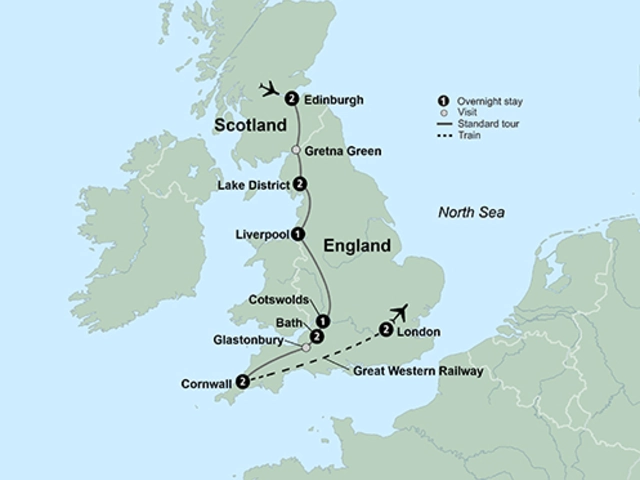 Journey through Scotland & England