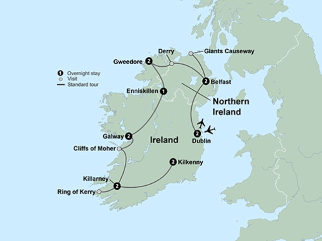 The Best of Ireland featuring the Wild Atlantic Way