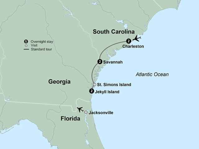 Southern Charm featuring Charleston, Savannah & Jekyll Island