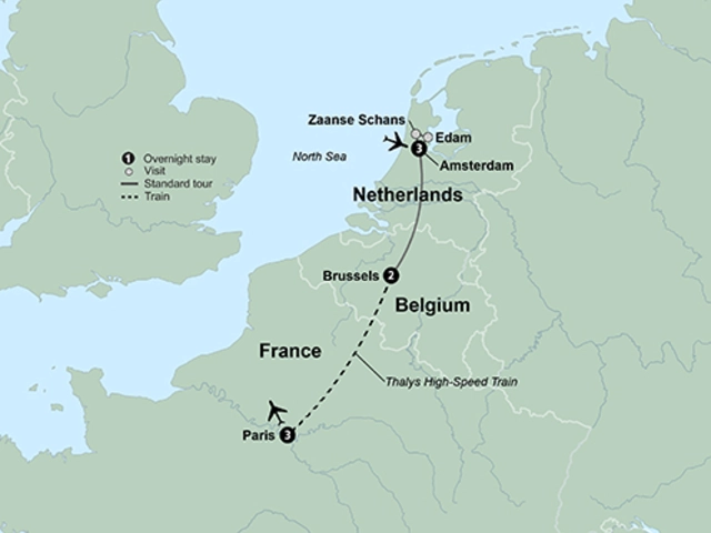 Europe's Cosmopolitan Cities: Amsterdam, Brussels & Paris