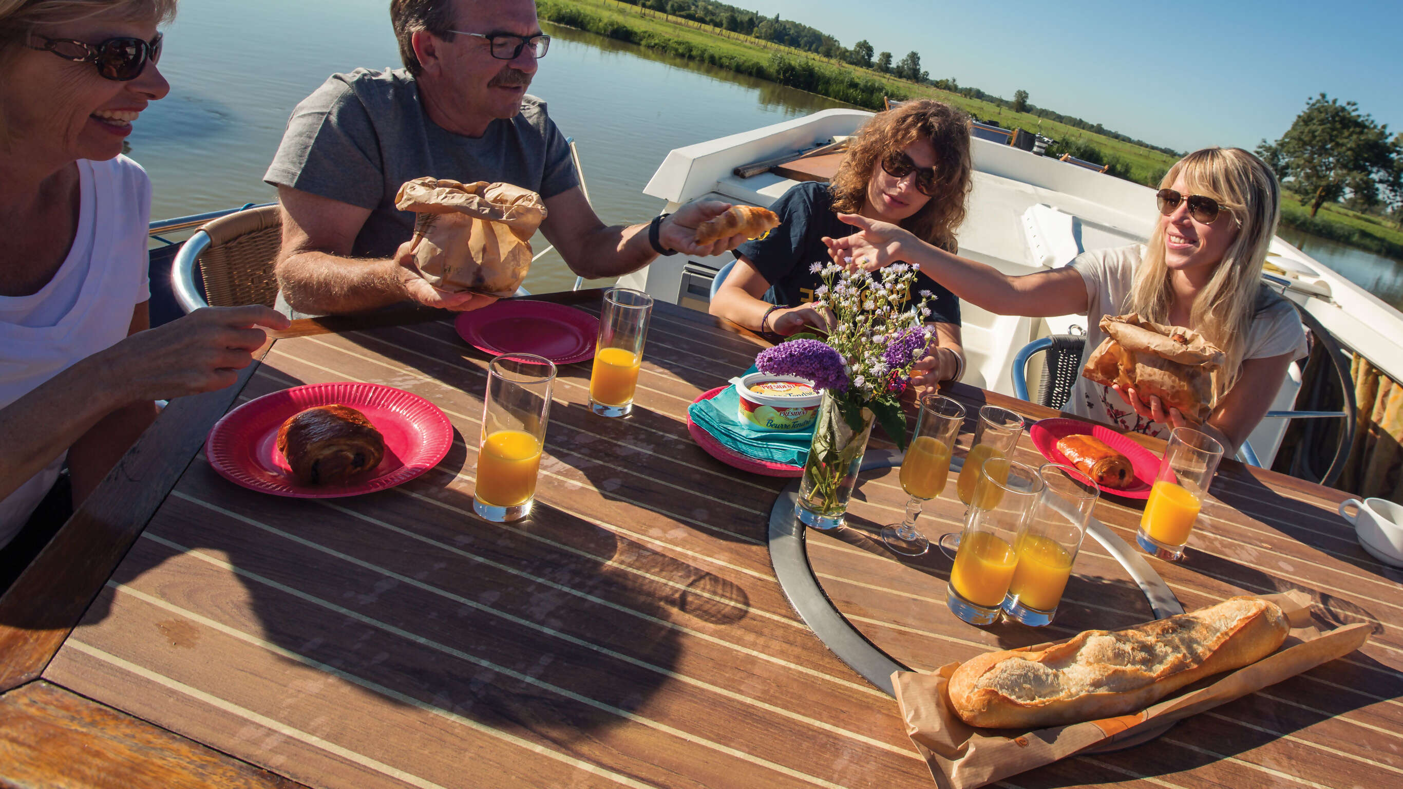 Burgundy by River Barge