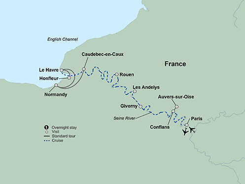 La Belle Seine featuring Paris and Normandy