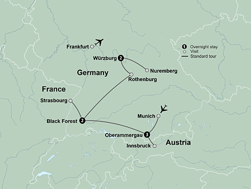 Classic Christmas Markets featuring markets in Innsbruck, Munich, Strasbourg, Nuremberg and Würzburg