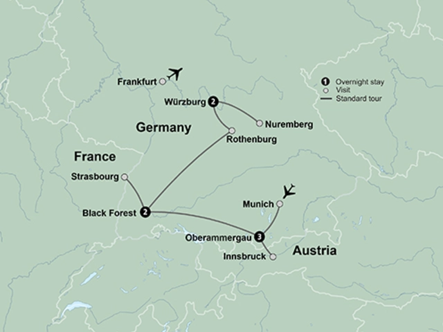 Classic Christmas Markets featuring markets in Innsbruck, Munich, Strasbourg, Nuremberg and Würzburg