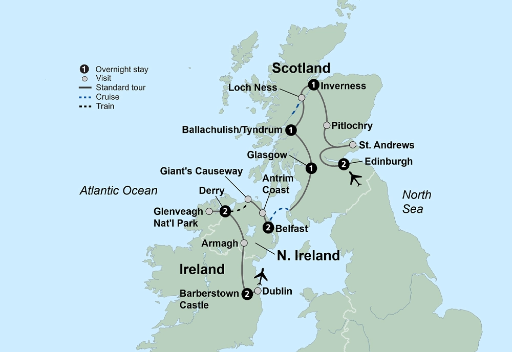 Exploring Scotland & Ireland featuring Northern Ireland