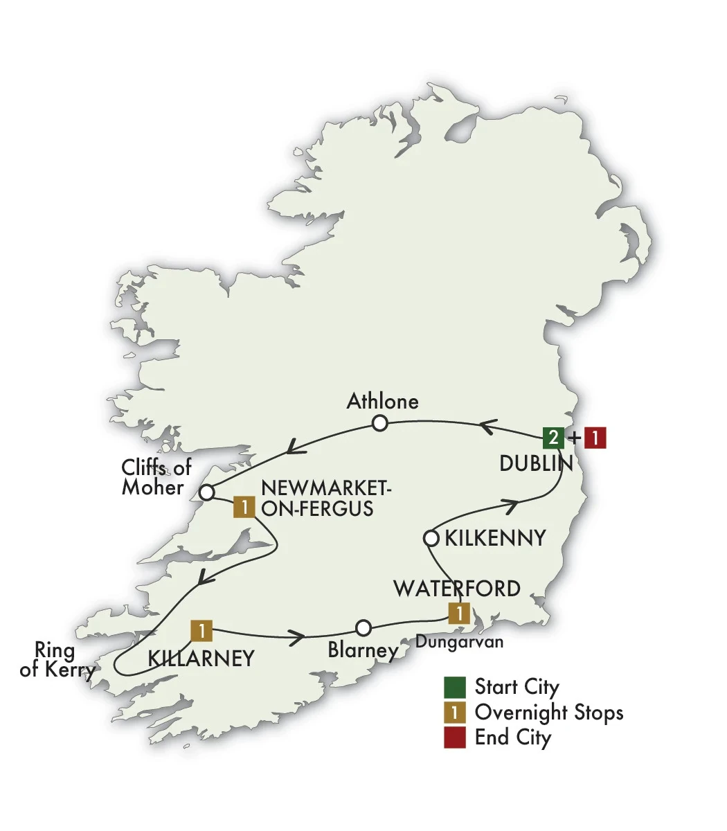 2026 Evergreen Ireland South - 7 Days/6 Nights