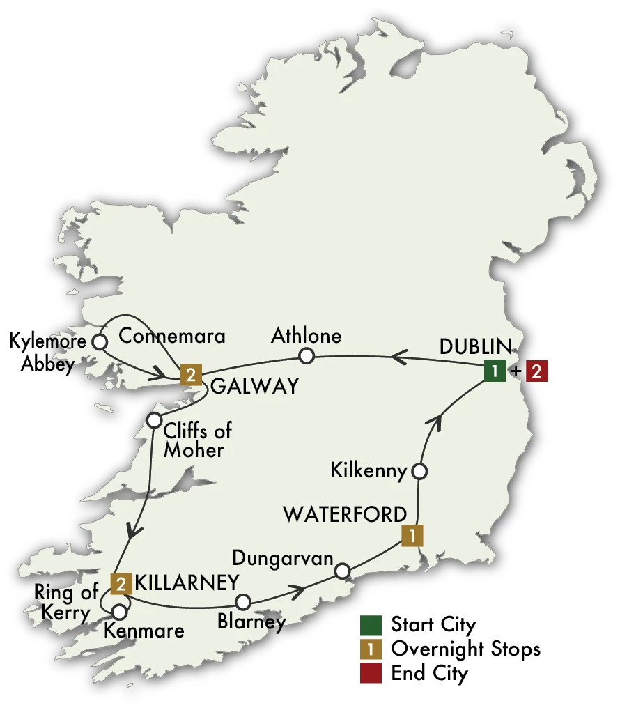 2026 Irish Gold Self-Drive - 9 Days/8 Nights