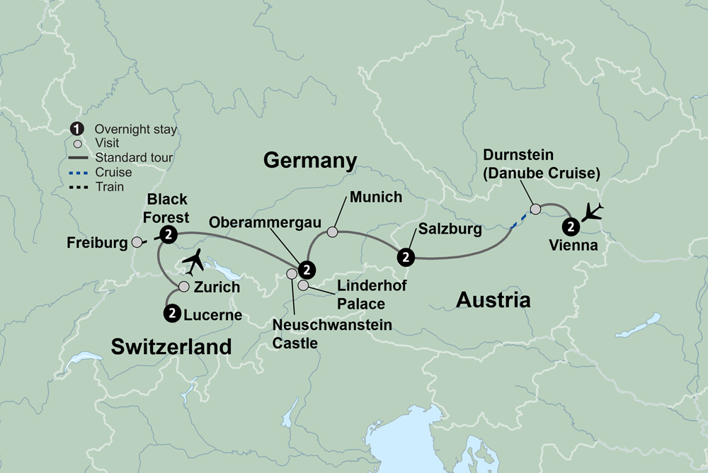 Exploring the Alpine Countries Austria - Germany - Switzerland