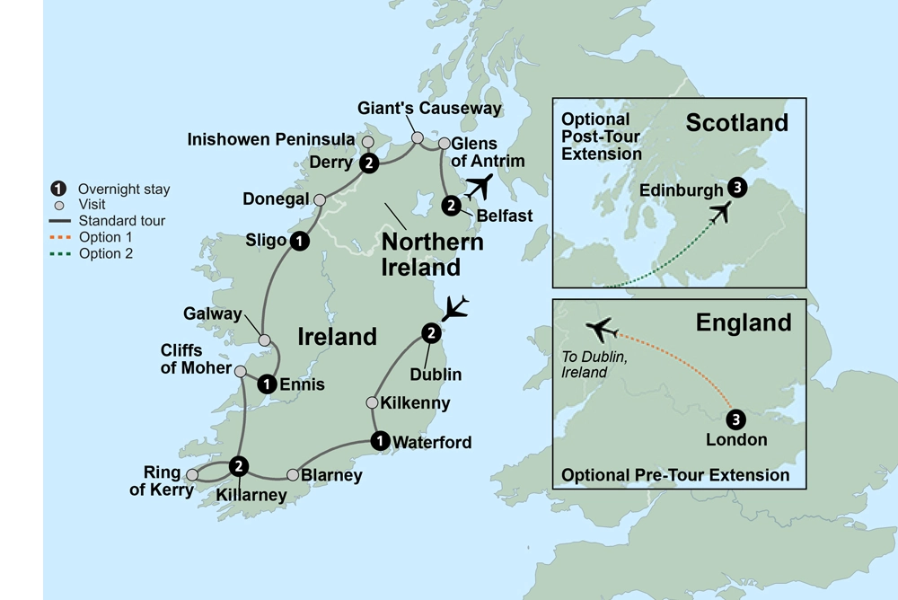 Shades of Ireland featuring Northern Ireland