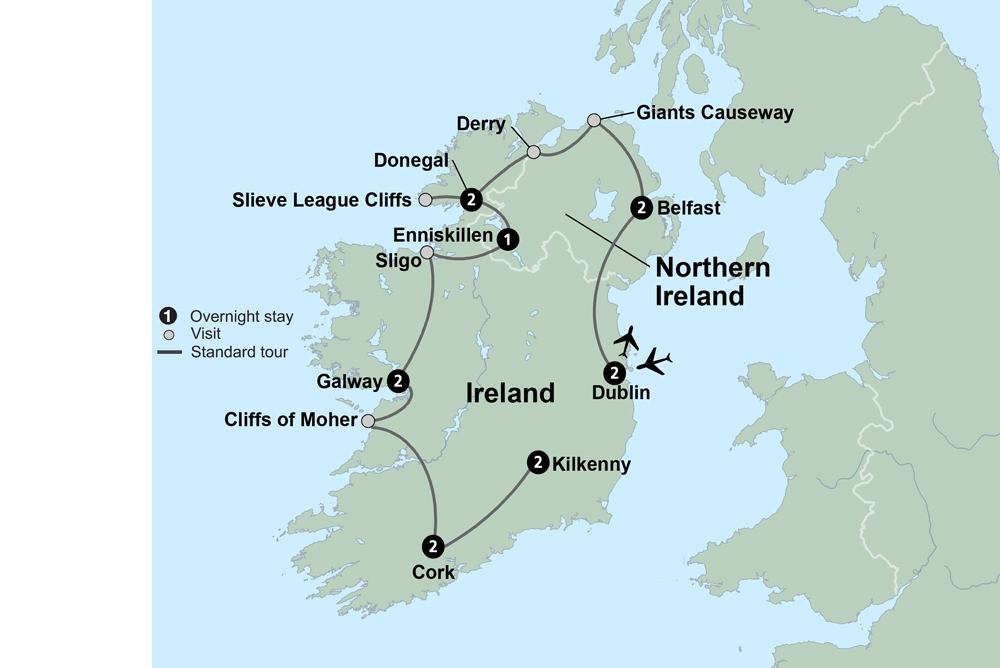 The Best of Ireland featuring the Wild Atlantic Way