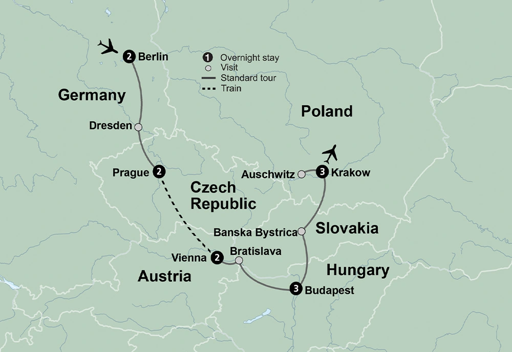 Majestic Cities of Central & Eastern Europe featuring Berlin, Prague, Vienna, Budapest & Krakow