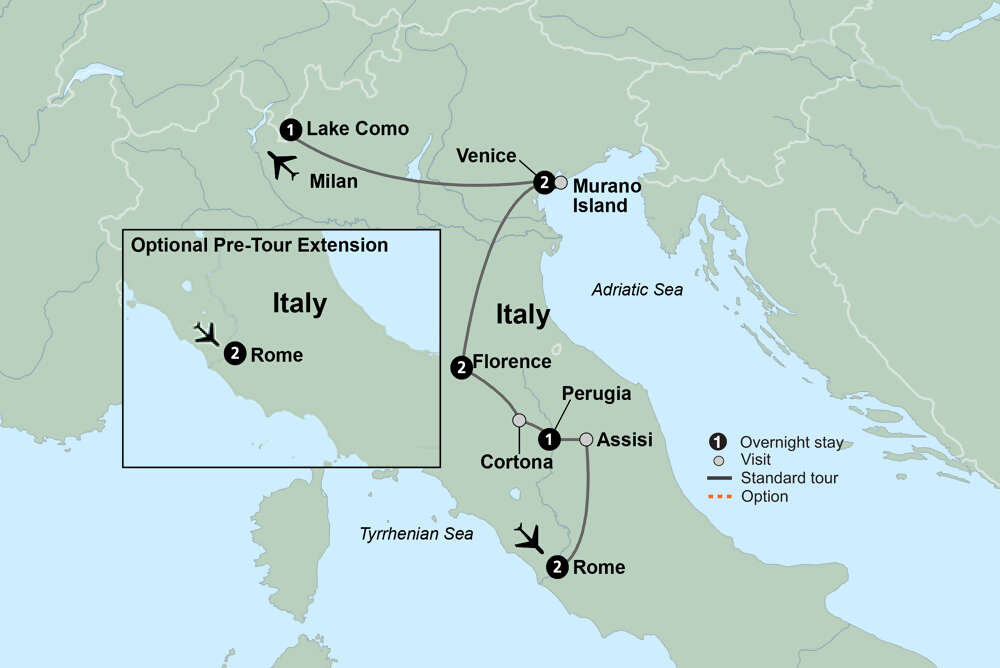 Reflections of Italy featuring Como