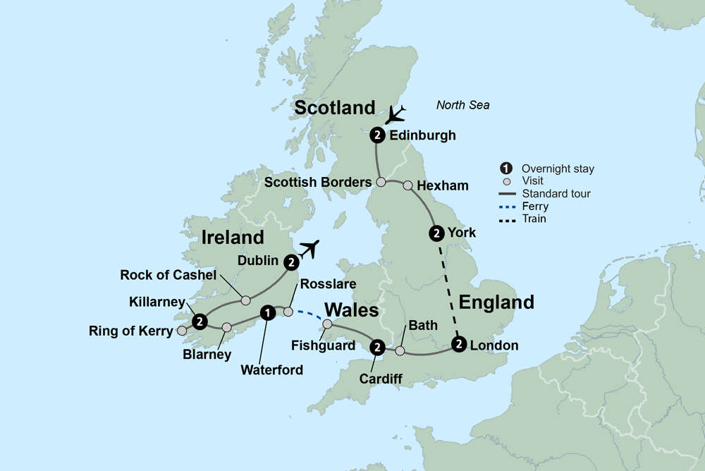Exploring Britain and Ireland featuring England, Ireland, Scotland and Wales