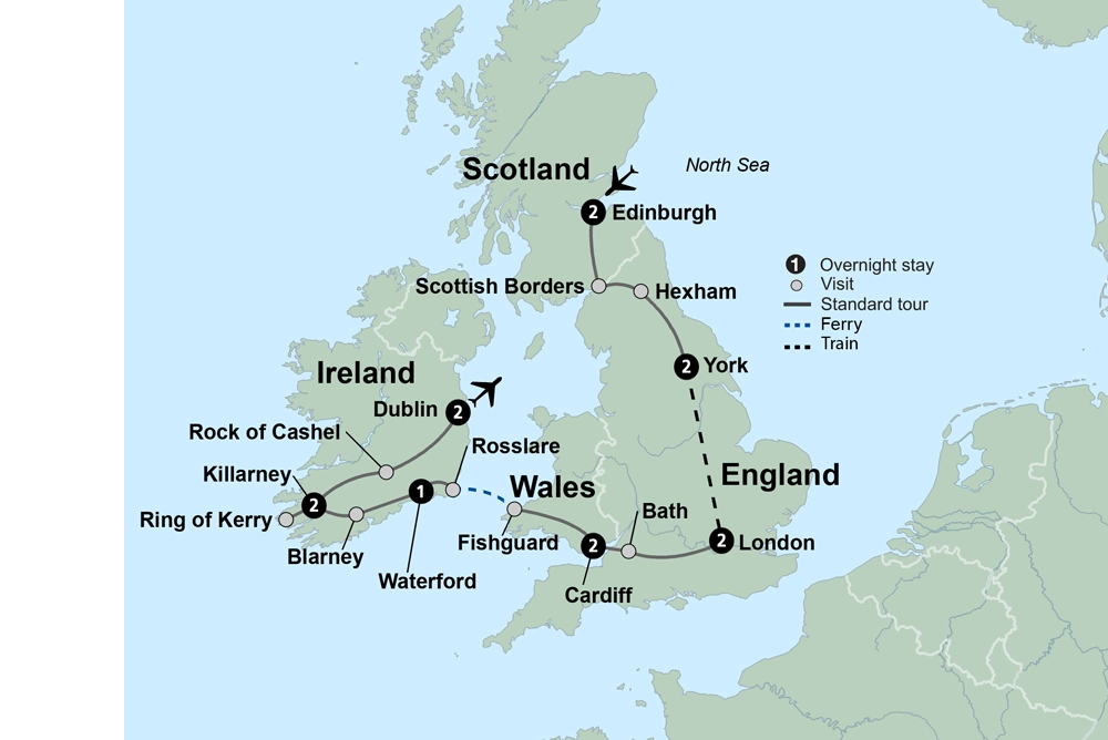 Exploring Britain and Ireland featuring England, Ireland, Scotland and Wales