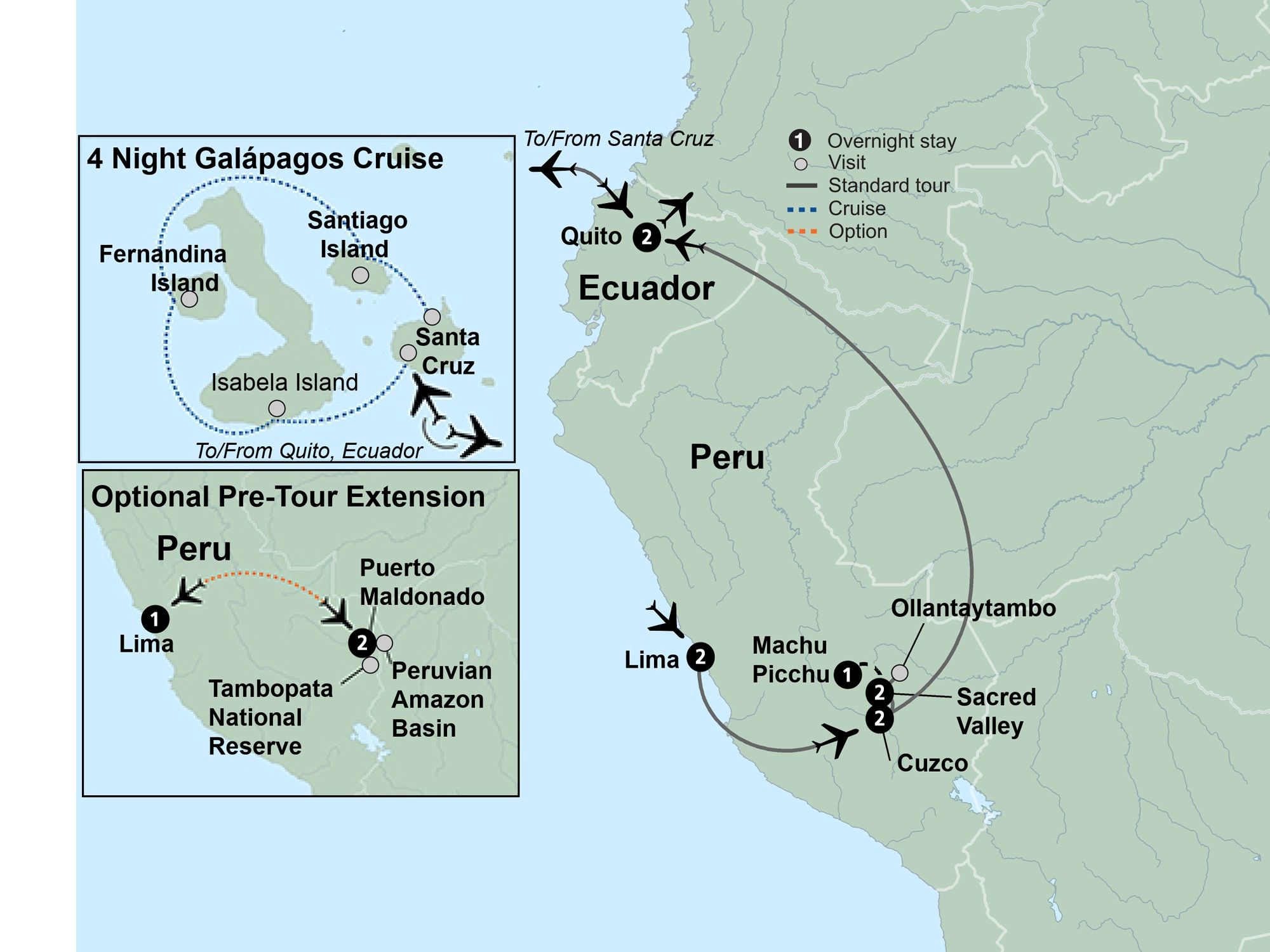Machu Picchu & Galapagos Wonders featuring a 4-Night Cruise