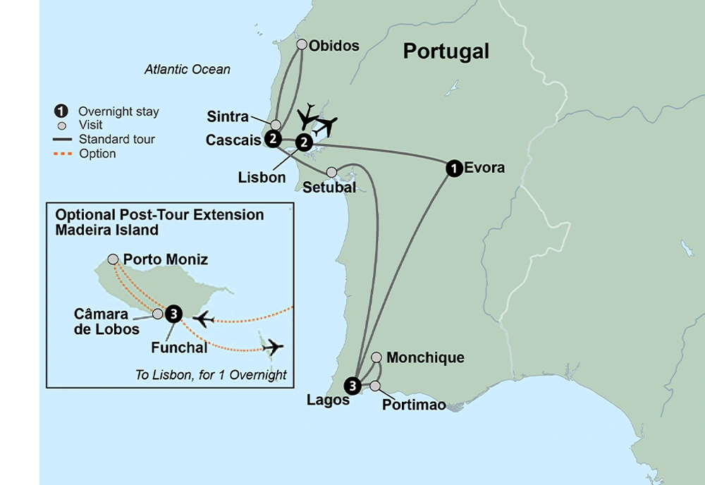 Sunny Portugal Lisbon, Alentejo, Algarve & Portuguese Riviera