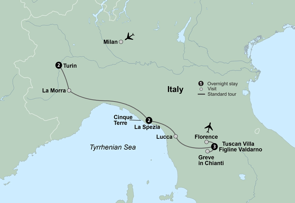 Tuscany and the Italian Riviera