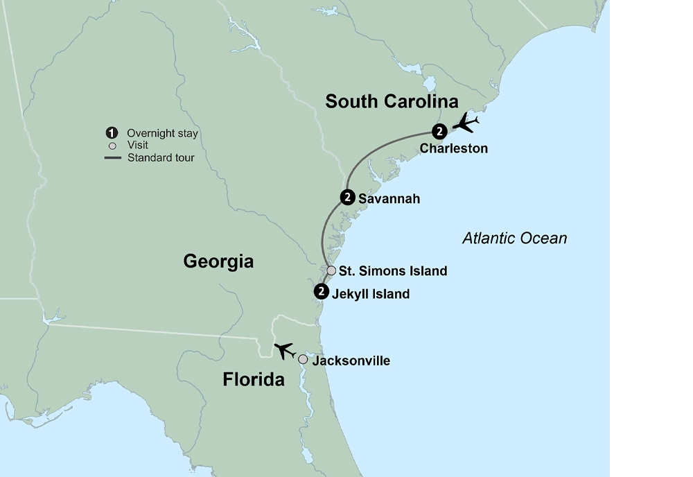 Southern Charm featuring Charleston, Savannah & Jekyll Island