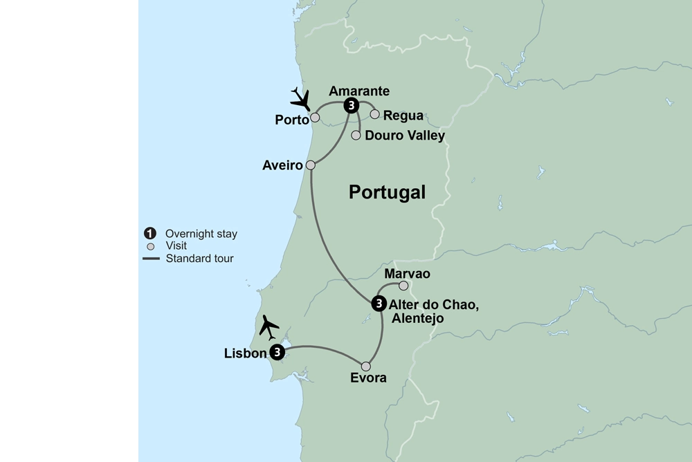 Portugal's Old-World Charms featuring Douro Valley, Alentejo & Lisbon