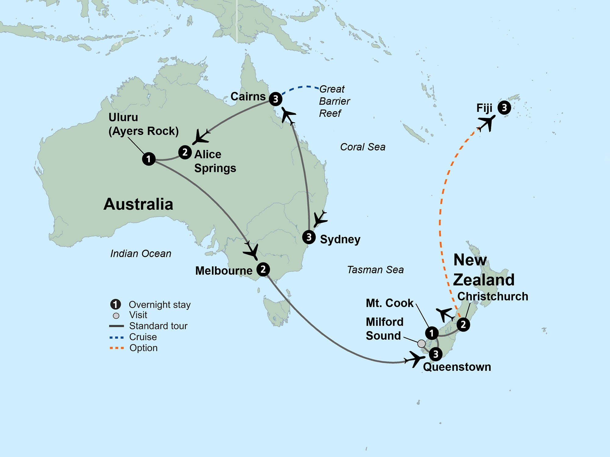 Australia's Outback to New Zealand's South Island