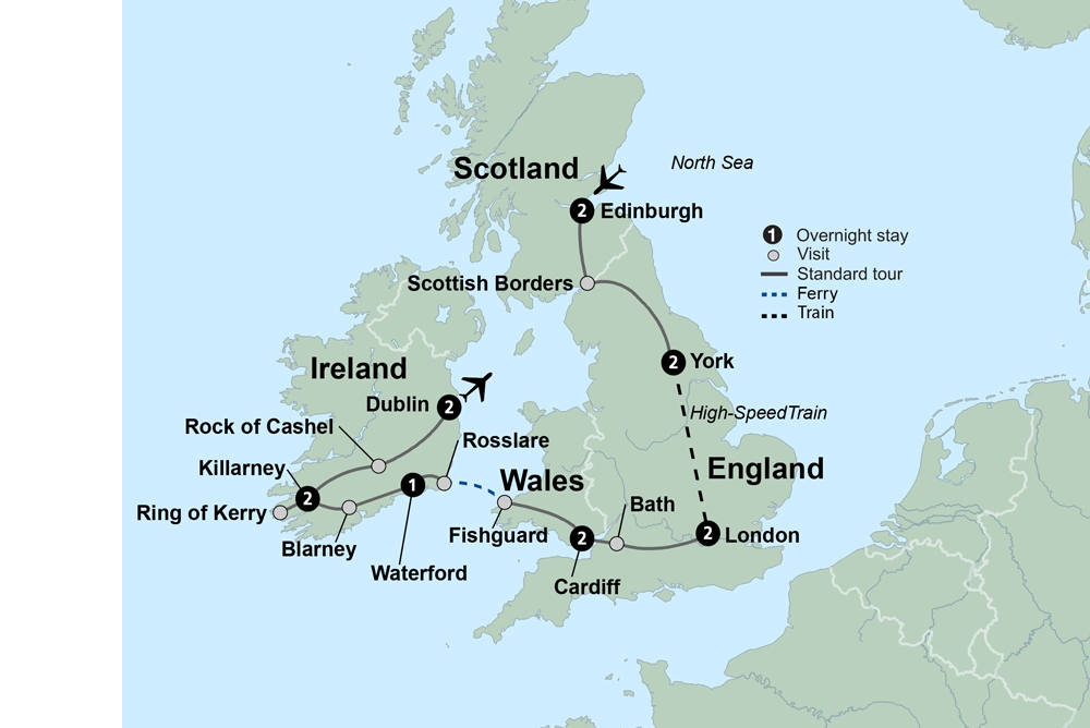 Exploring Britain & Ireland featuring the Royal Edinburgh Military Tattoo