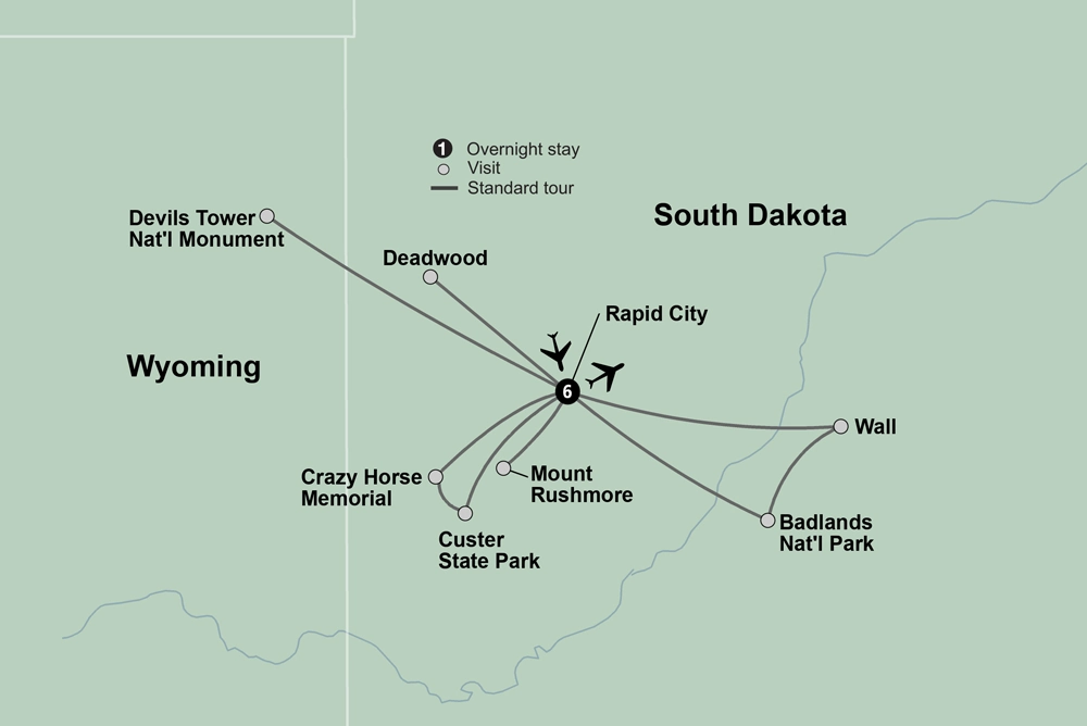 Spotlight on South Dakota featuring Mount Rushmore & The Badlands