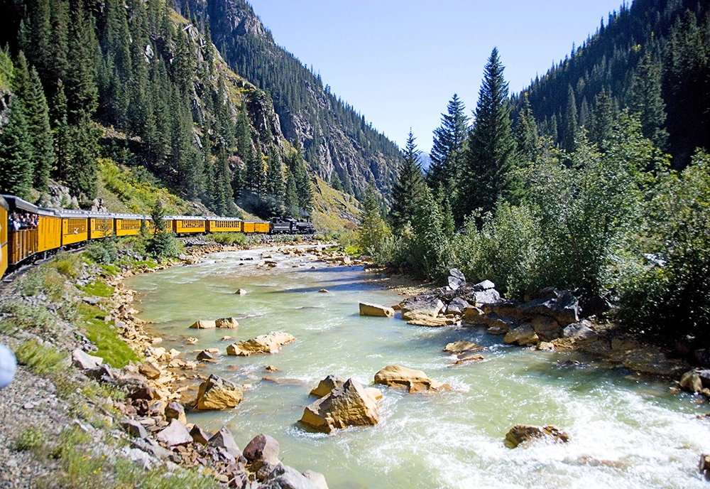 The Colorado Rockies featuring National Parks and Historic Trains
