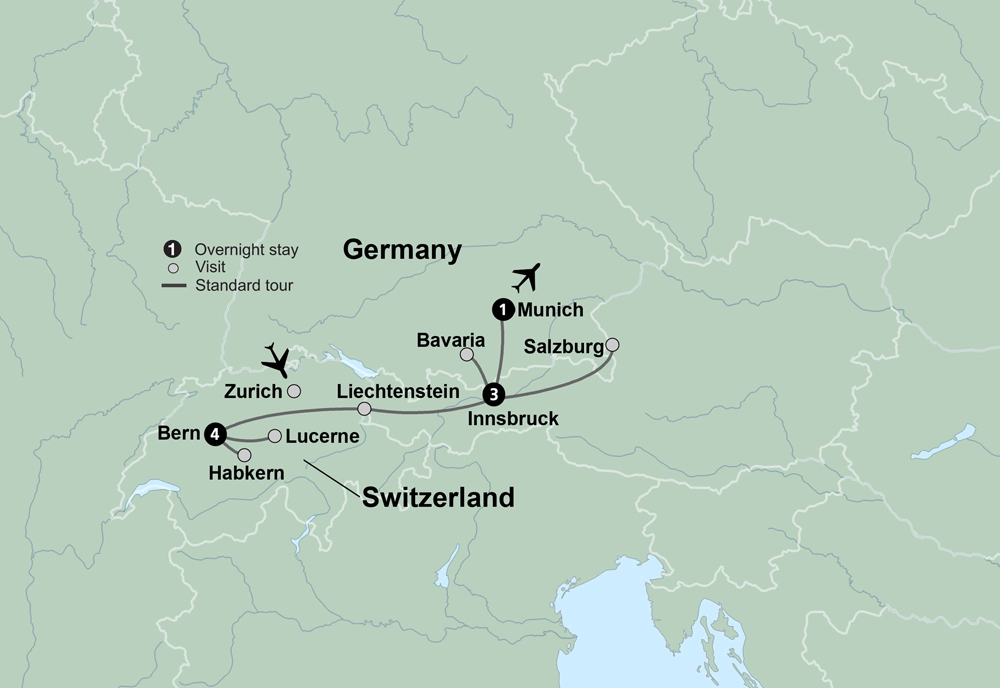 Discover Switzerland, Austria & Bavaria featuring Oktoberfest