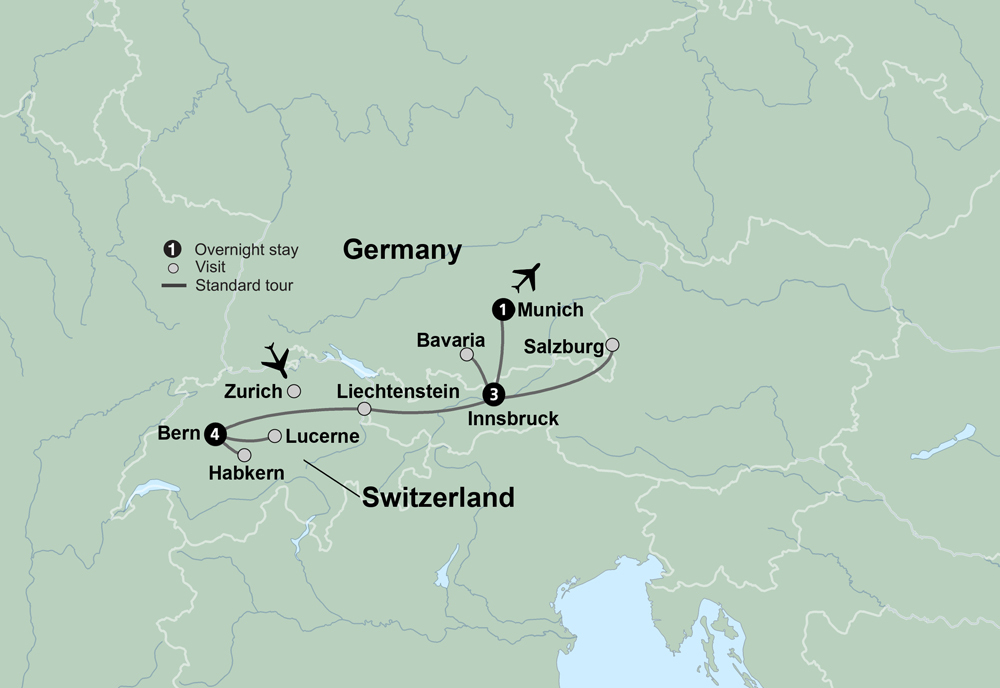 Discover Switzerland, Austria & Bavaria featuring Oktoberfest