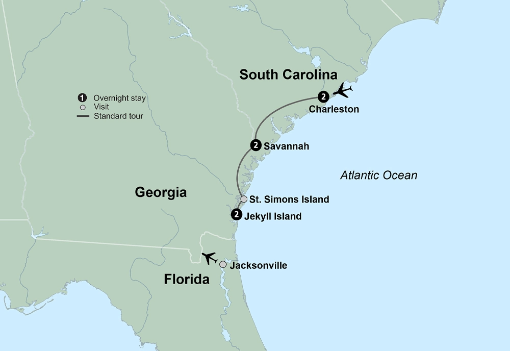 Southern Charm featuring Charleston, Savannah, and Jekyll Island
