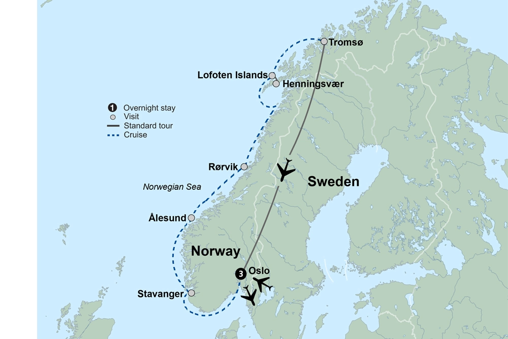 The Northern Lights of Norway by Sea