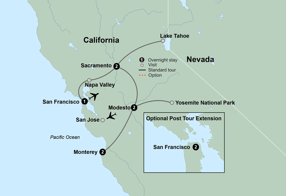 California Dreamin': Monterey, Yosemite and Napa