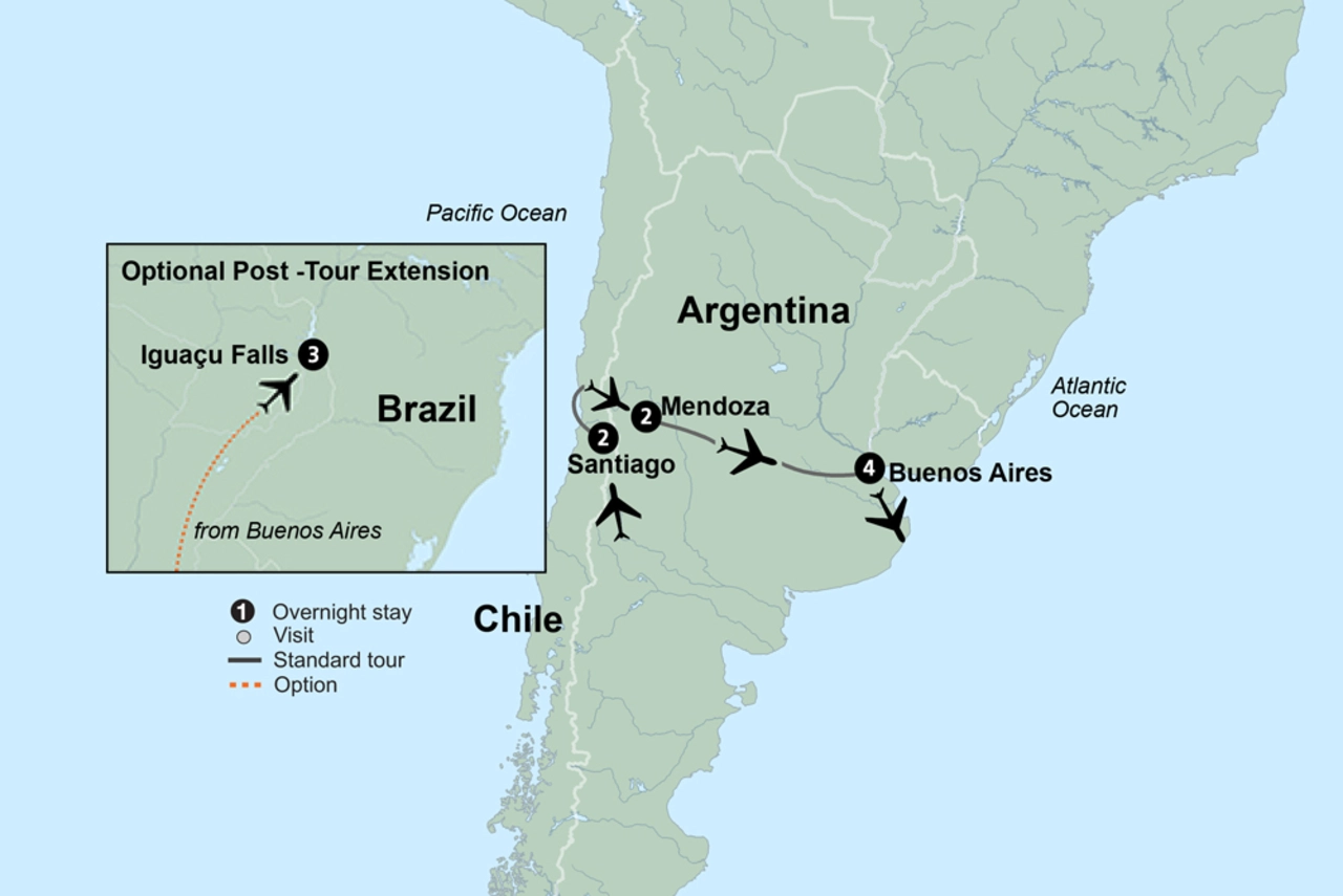 Flavors of Chile & Argentina featuring the Mendoza Wine Region