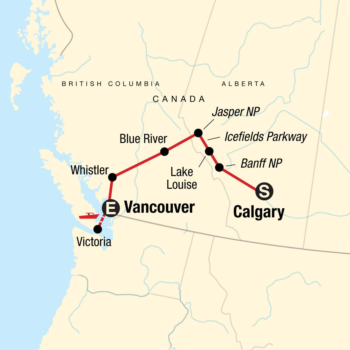 Journeys: Discover the Canadian Rockies - Westbound
