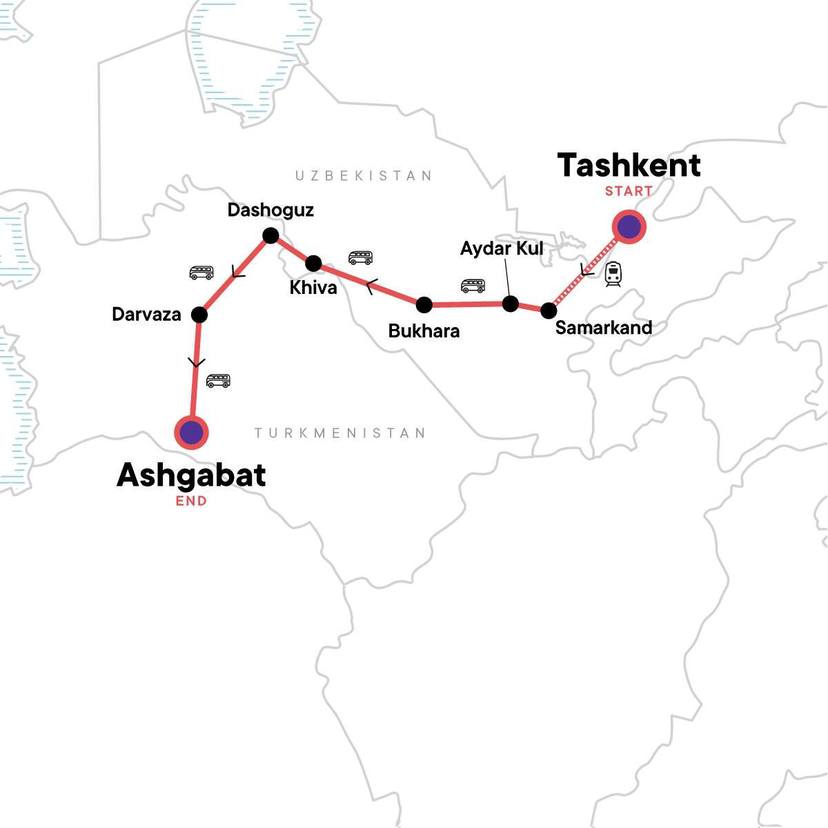 Best of Uzbekistan and Turkmenistan