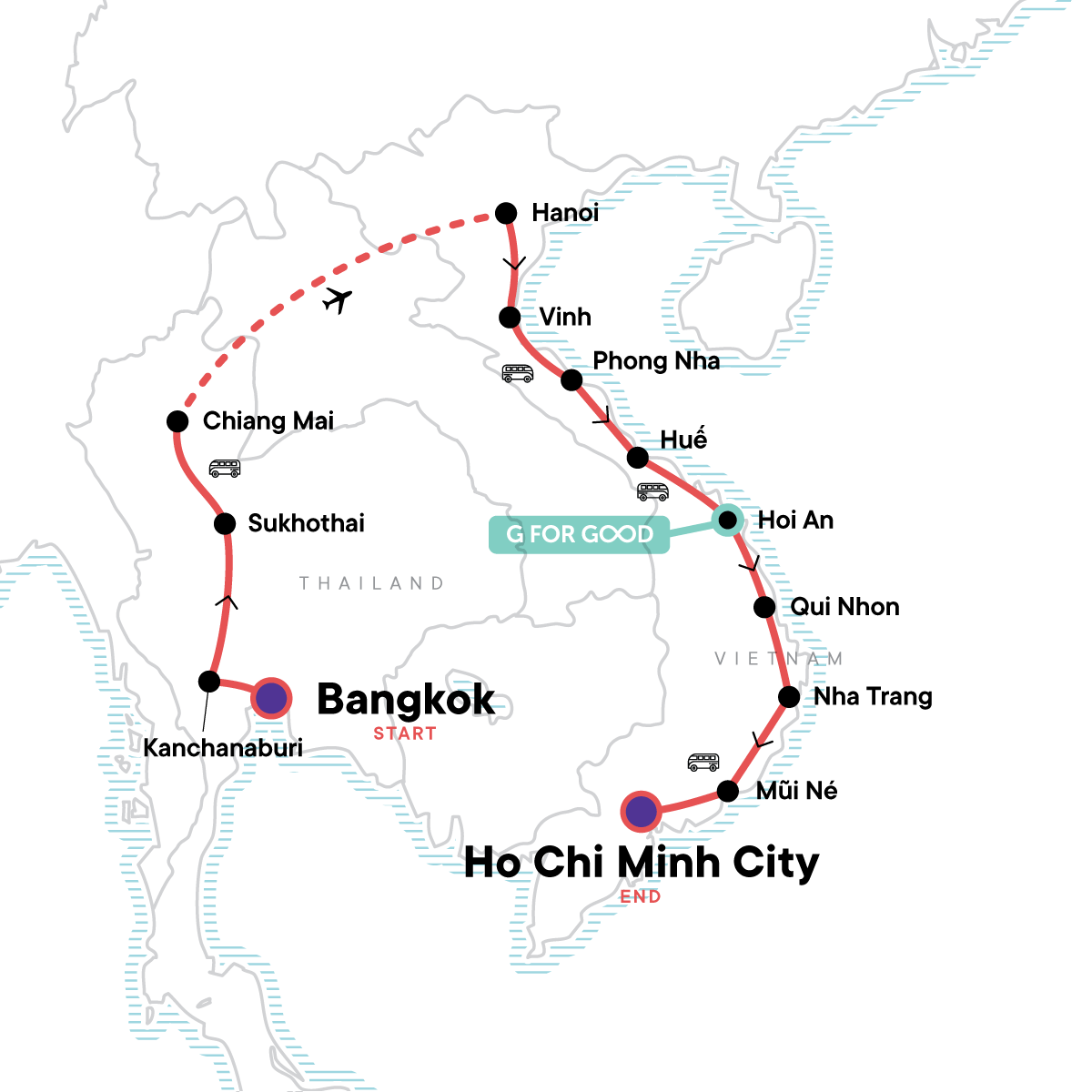 Thailand & Vietnam: Mountains & Coastlines