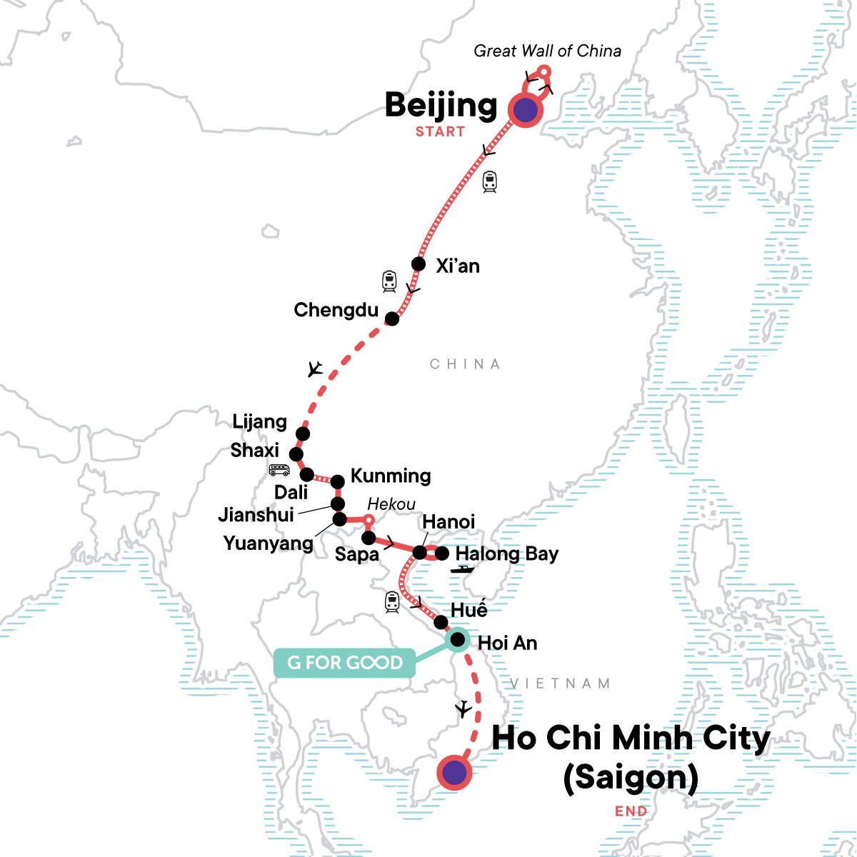China & Vietnam: The Great Wall to Ho Chi Minh