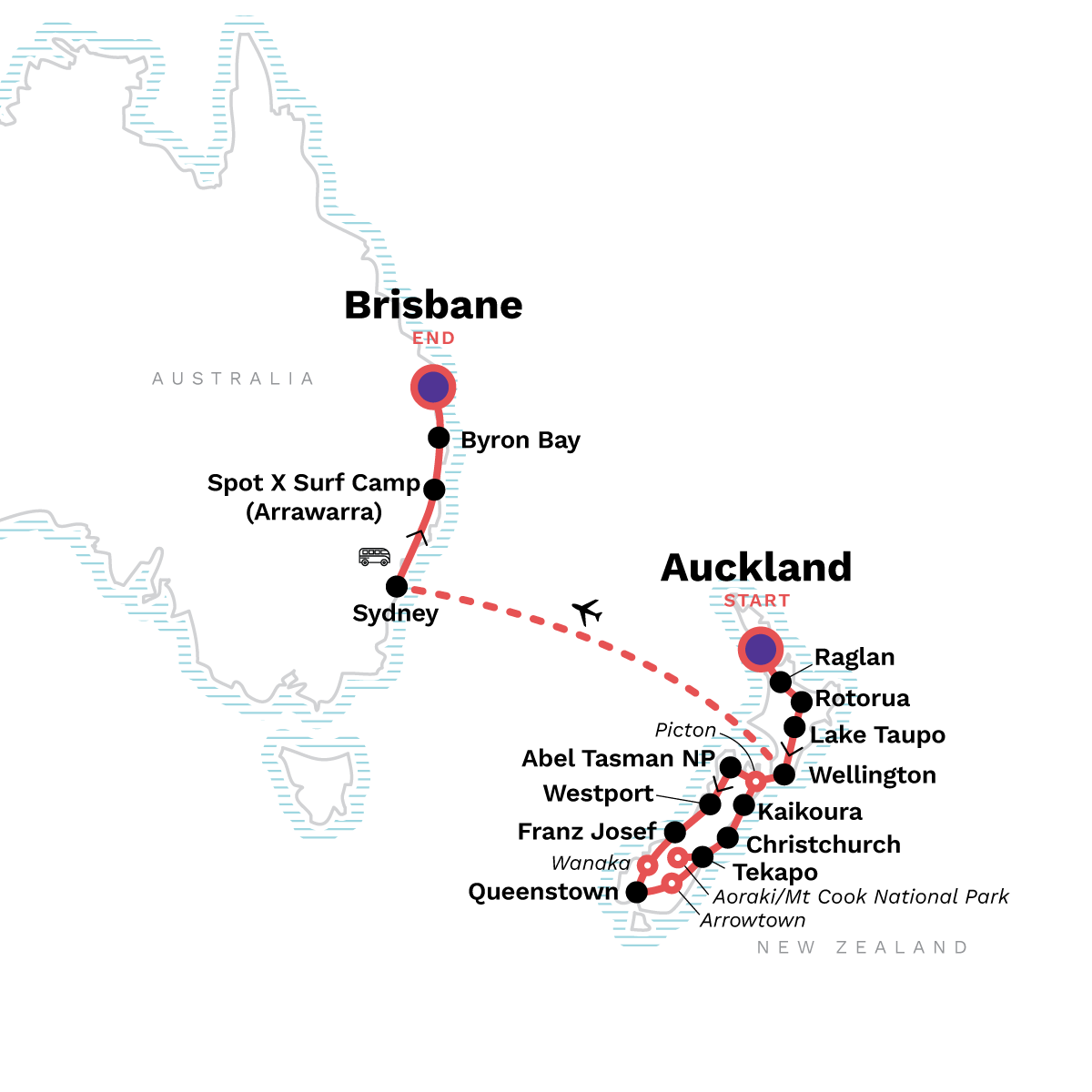 Australia and New Zealand: Surf, Sun & Epic Parks